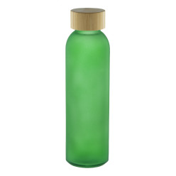 Cloody green  glass bottle 