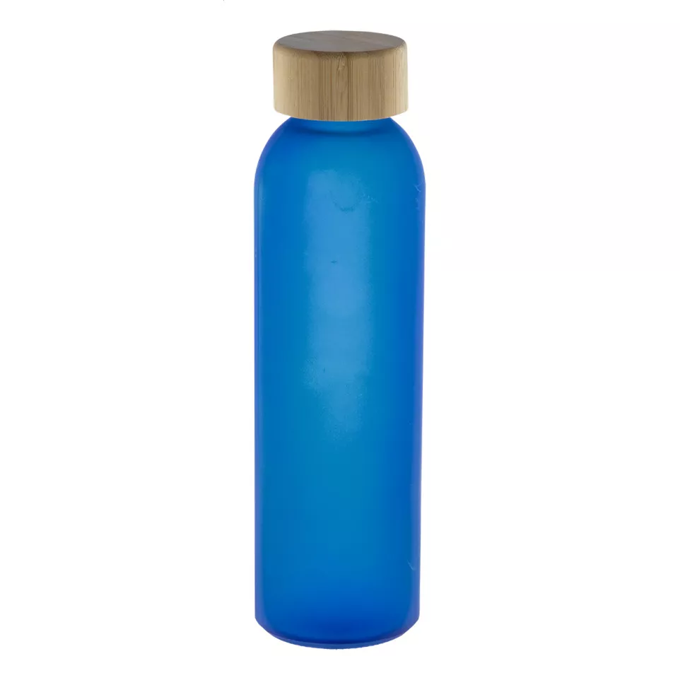 Cloody blue  glass bottle 