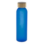 Cloody blue  glass bottle 