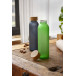 Cloody blauw  glazen fles 