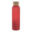Cloody rood  glazen fles 
