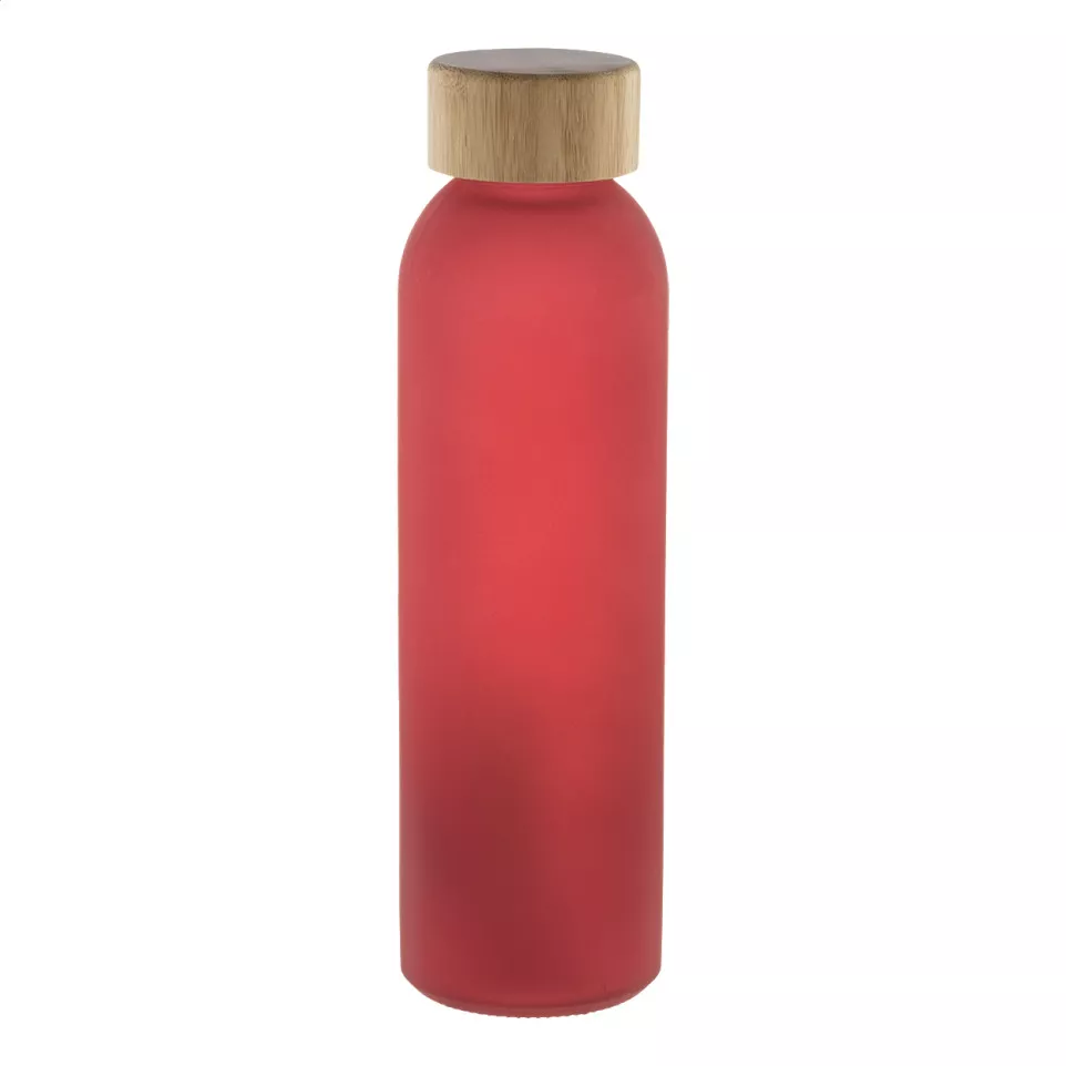 Cloody rood  glazen fles 