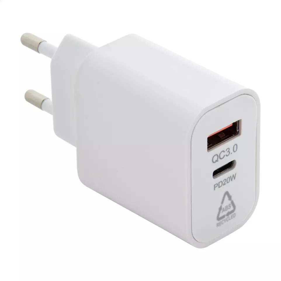Recharge white  RABS USB wall charger 