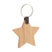 Fjerny natuurlijk  Kerst sleutelhanger, ster 