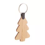 Fjerny natuurlijk  Kerst sleutelhanger, kerstboom 