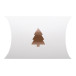 CreaBox Pillow Xmas M blanc  boite en forme de petit coussin 