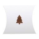 CreaBox Pillow Xmas S blanc  boite en forme de petit coussin 