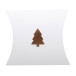 CreaBox Pillow Xmas S blanc  boite en forme de petit coussin 
