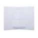 Dimensions white  3D Christmas card, gift box 