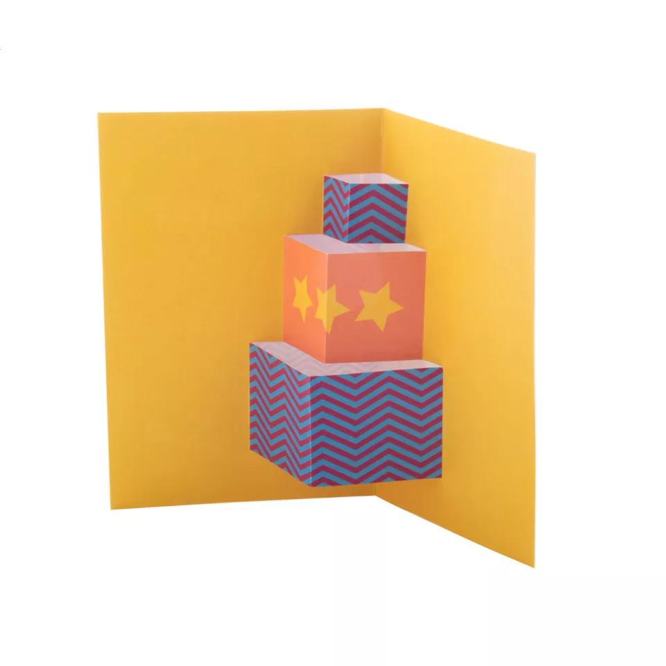 Dimensions white  3D Christmas card,...