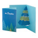 Dimensions blanc  Carte de Noël 3D, sapin de Noël 