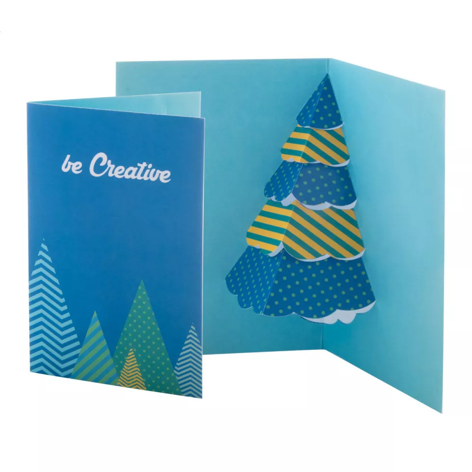 Dimensions white  3D Christmas card,...