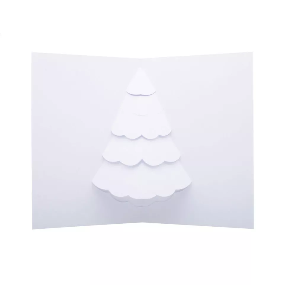 Dimensions blanc  Carte de Noël 3D,...