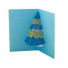 Dimensions blanc  Carte de Noël 3D, sapin de Noël 