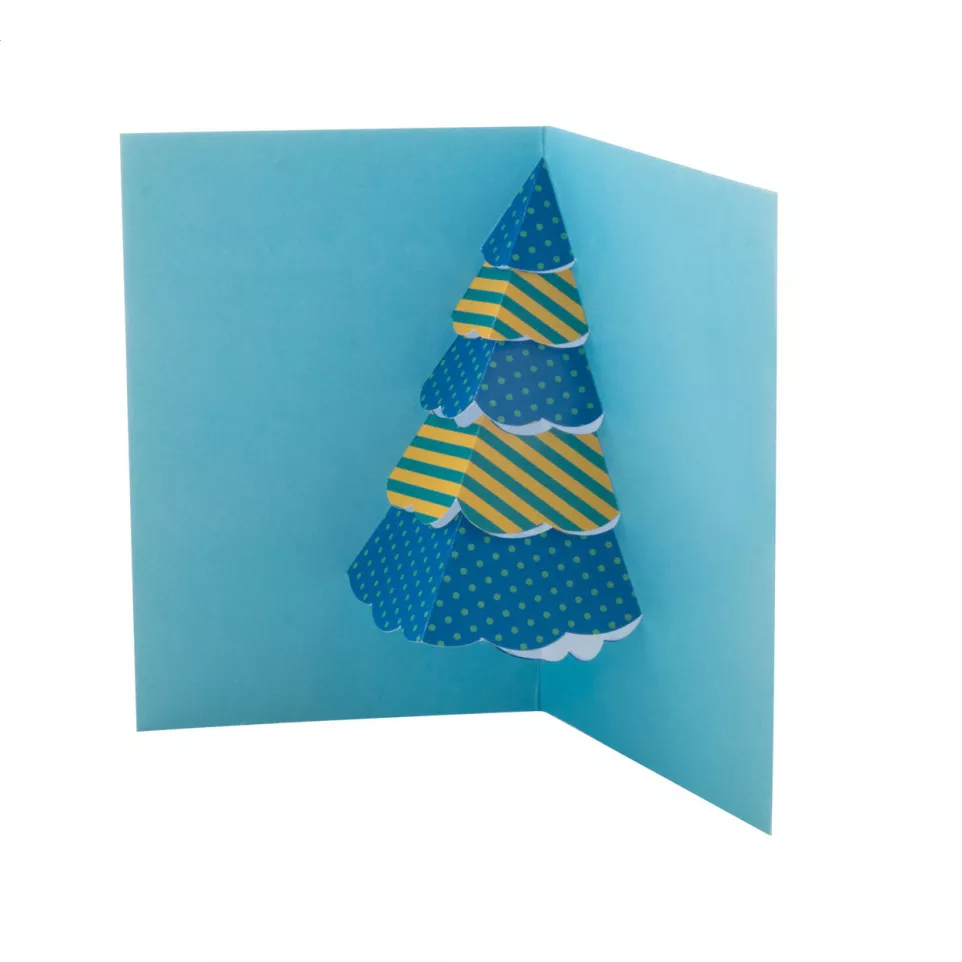 Dimensions wit  3D-kerstkaart,...