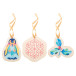 CreaJul Wood gold  custom Christmas tree ornament 