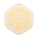 CreaJul Wood gold  custom Christmas tree ornament 