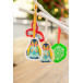 CreaJul Wood gold  custom Christmas tree ornament 