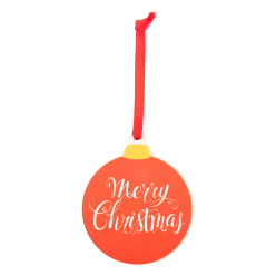 Skaland red  Christmas tree ornament, Merry Christmas 