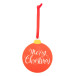 Skaland red  Christmas tree ornament, Merry Christmas 