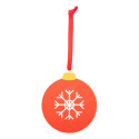 Skaland rood  Kerstboomversiering, sneeuwvlok 