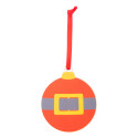 Skaland rouge  Décoration de sapin de Noël, boucle de ceinture du père Noël 