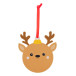 Skaland bruin  Kerstboomversiering, rendier 