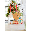 Skaland bruin  Kerstboomversiering, rendier 