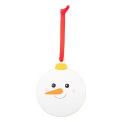 Skaland blanc  Décoration de sapin de Noël, bonhomme de neige 