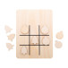 TixTax natural  Christmas tic-tac-toe, ornament & bell 