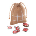 Juxo natuurlijk  Kerst tic-tac-toe; versiering & kadodoos 