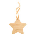 BooCard natural  Christmas card, star 