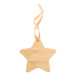 BooCard natural  Christmas card, star 