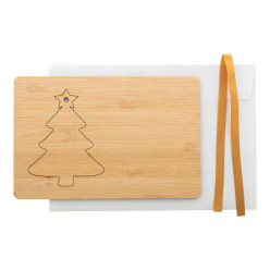 BooCard natural  Christmas card, tree 