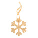 BooCard natural  Christmas card, snowflake 