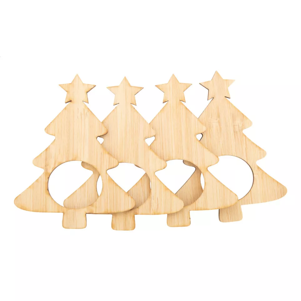 Julmiddag natuurlijk  Servetringen set 
