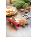 Julmiddag natural  napkin ring set 