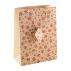 Majamaki S naturelle rouge Sac cadeau Noël, petit 