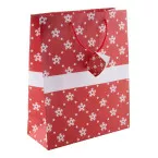 Palokorpi L rouge blanc sac cadeau Noël, grand 