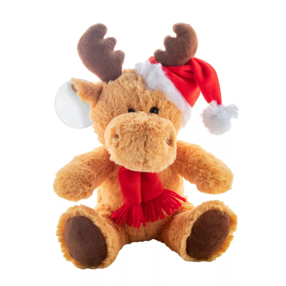 Svalbard brown red plush reindeer 