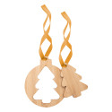 Jerpstad natuurlijk  Kerstboomornament, ster 
