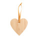 Holonda natural  Christmas tree ornament, heart 