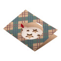 TreeCard Eco natural  Christmas card, ball 