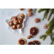 Jokkmokk blanc  Plat de noël, sapin 