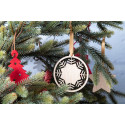 Lundamo naturelle doré Décoration pour sapin de Noël, flocon de neige 