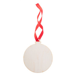 WoXmas natuurlijk rood Kerstboom versiering, bal 