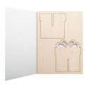 CreaX natural  Christmas card, gift box 