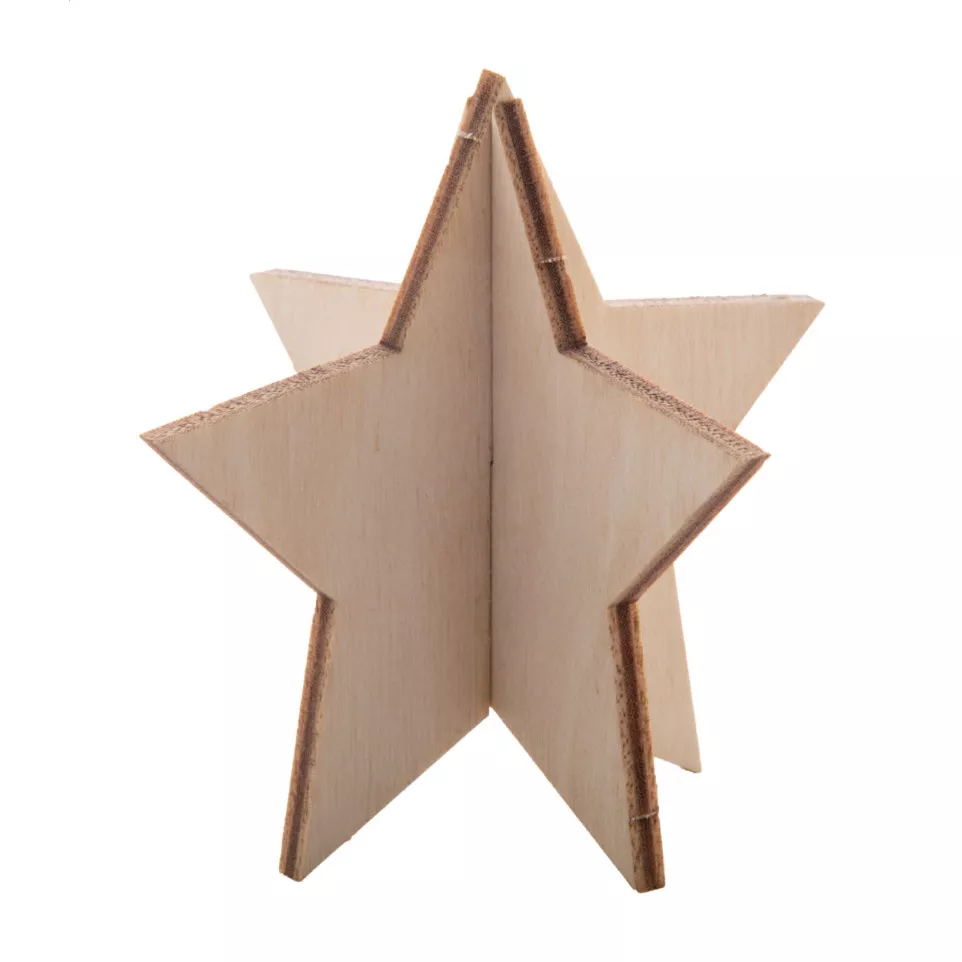 CreaX natuurlijk  Kerstkaart, ster 