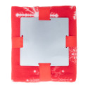 Uppsala rood wit Fleece deken 