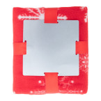 Uppsala rood wit Fleece deken 